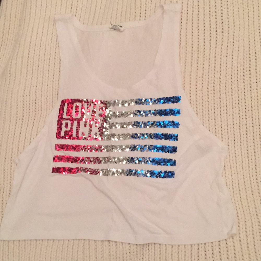 American flag PINK Victoria’s Secret muscle tank